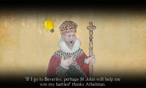 An extract from an amination showing King Athelstan's connection to Beverley.